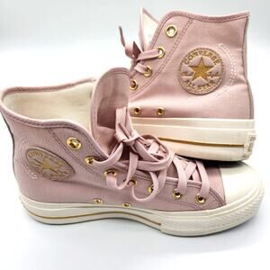 CONVERSE Chuck Taylor Lift Hi Platform (1.5in) Sneakers Womens 7 Plush Stone